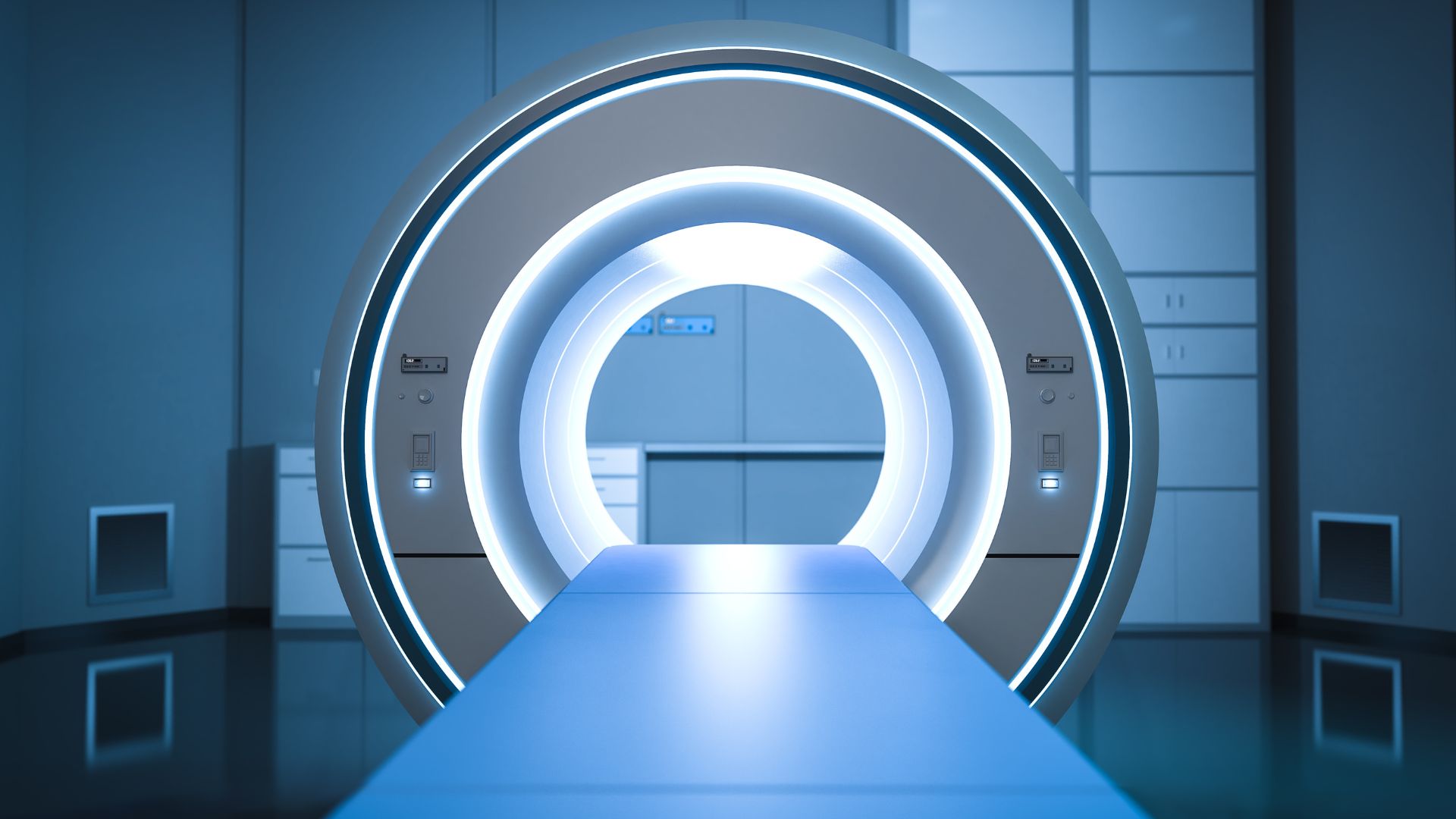 A large MRI medical device is centered as an example of Radiation-Emitting Electronic Products.